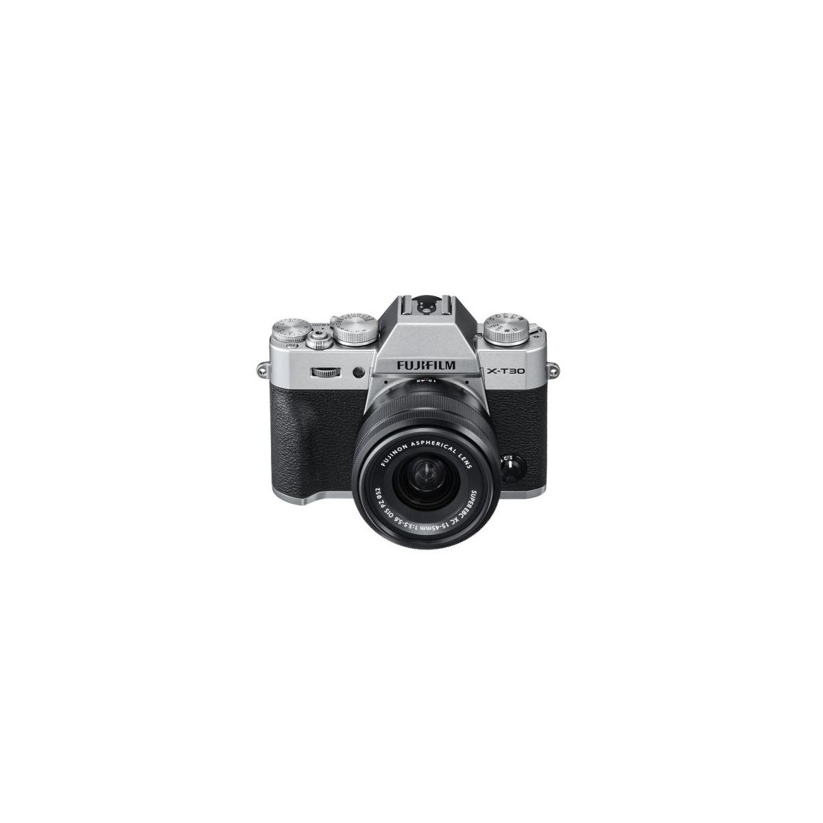 Fujifilm x-t30 iii kit + xc 15-45mm f3.5-5.6 ois pz silver
