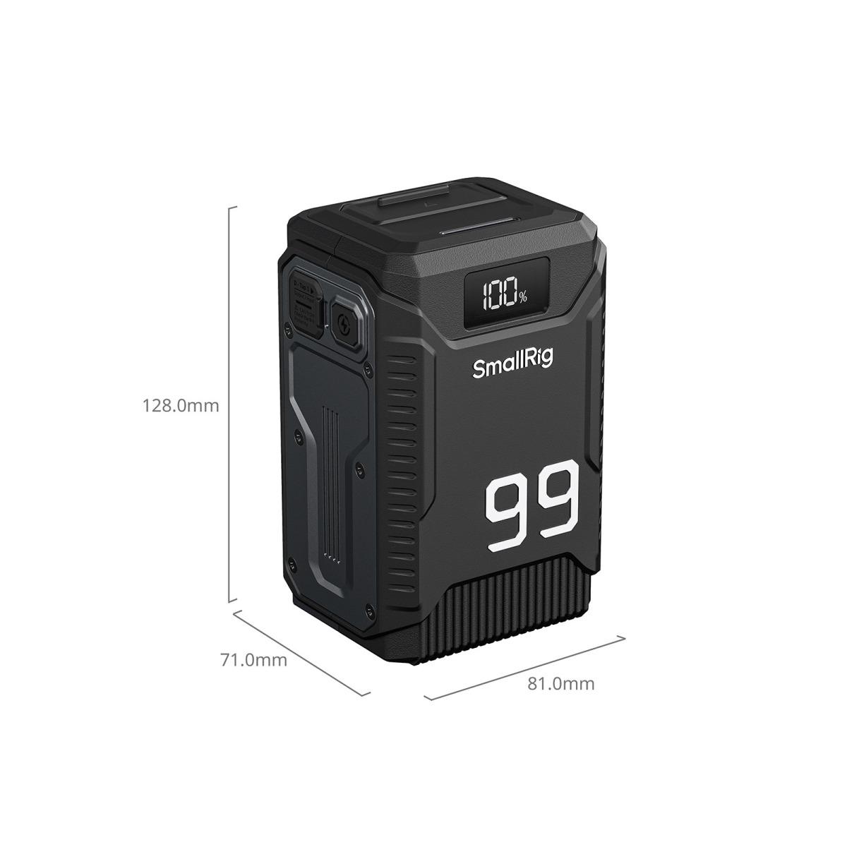 Batteria SmallRig Triple Proof (1,8 m / 5,9ft resistente alle cadute, impermeabile / antipolvere IP54) Batteria V-Mount 5864