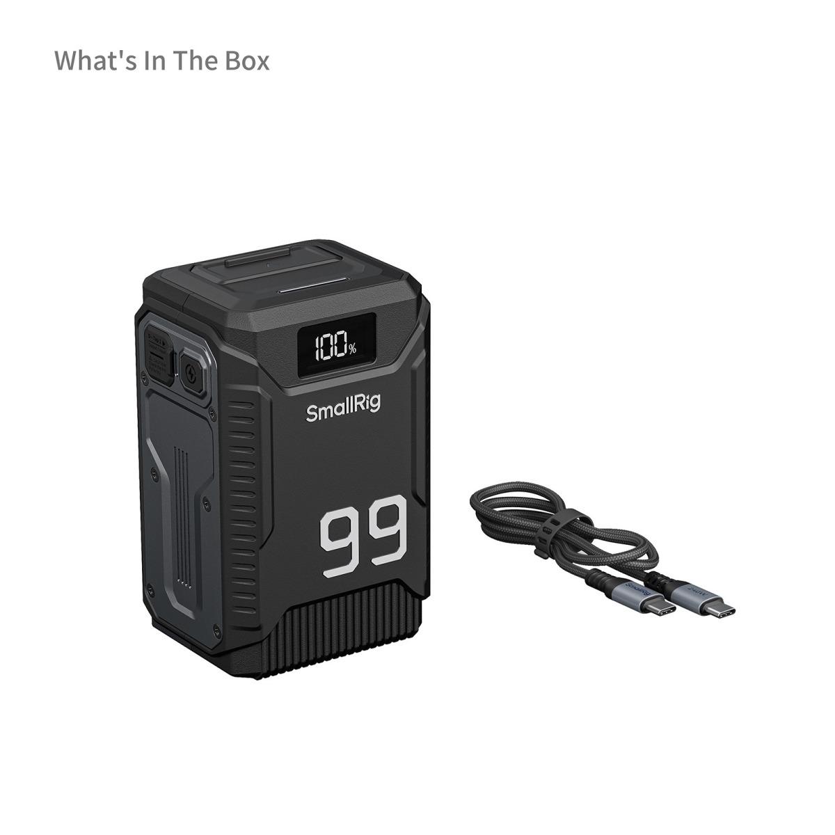Batteria SmallRig Triple Proof (1,8 m / 5,9ft resistente alle cadute, impermeabile / antipolvere IP54) Batteria V-Mount 5864