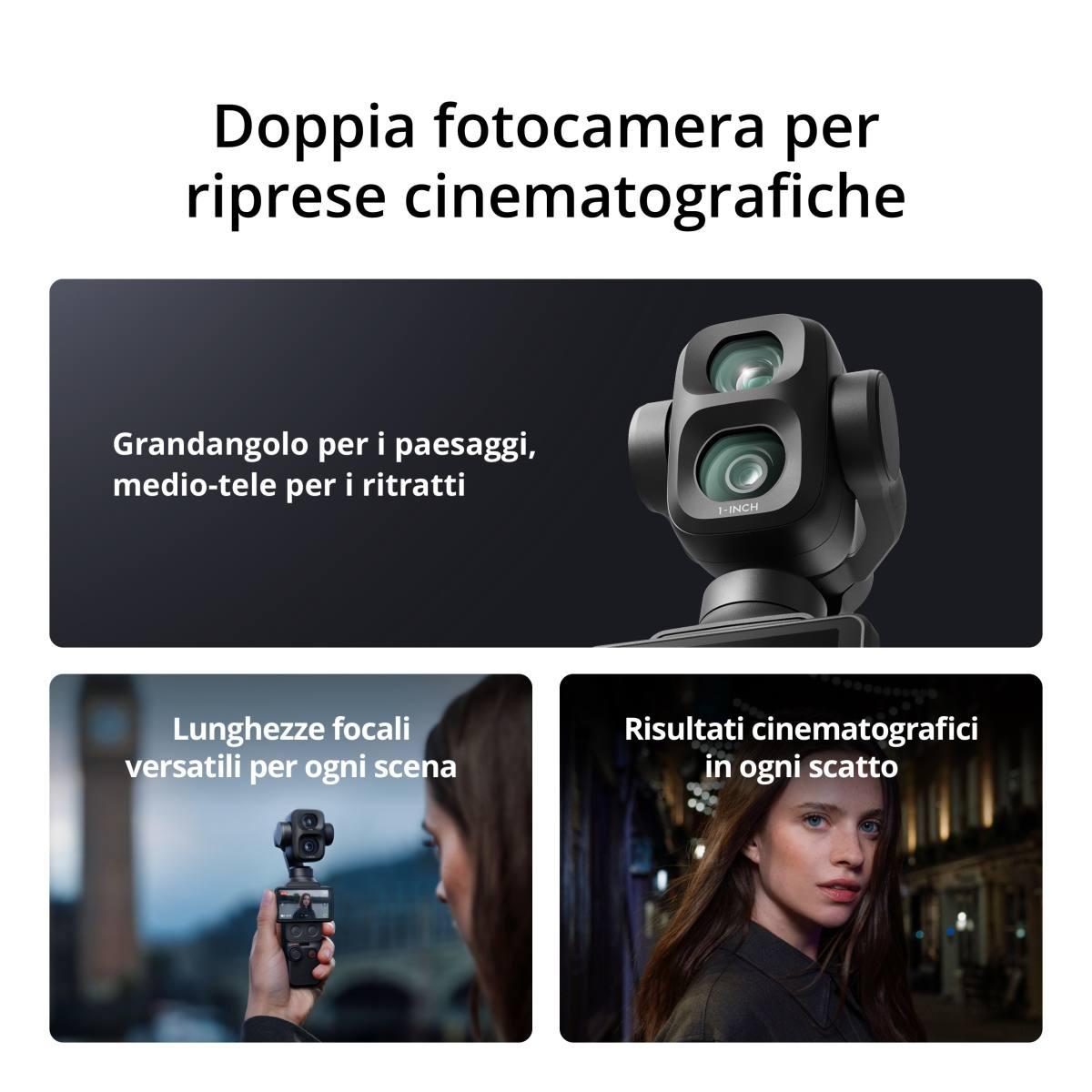 Dji Osmo Pocket 4P Standard Combo - Garanzia Nital 2 Anni