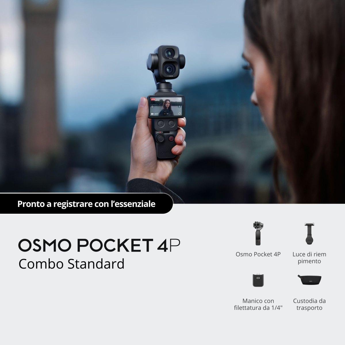 Dji Osmo Pocket 4P Standard Combo - Garanzia Nital 2 Anni