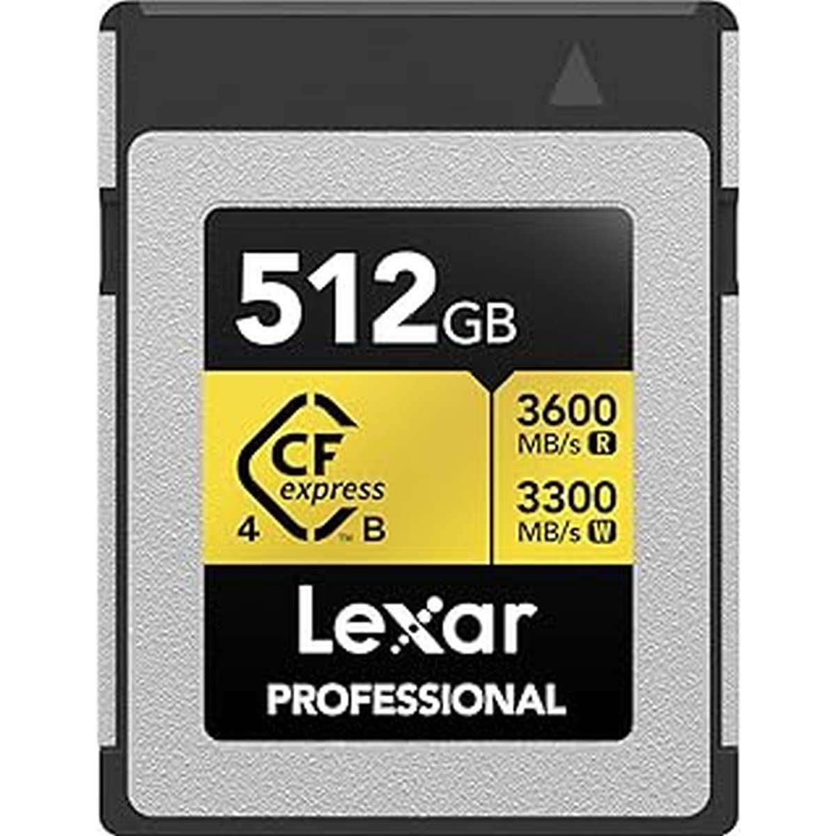 Card LEXAR CF EXPRESS Type B Gold 512 gb 3600 read / 3300 Write
