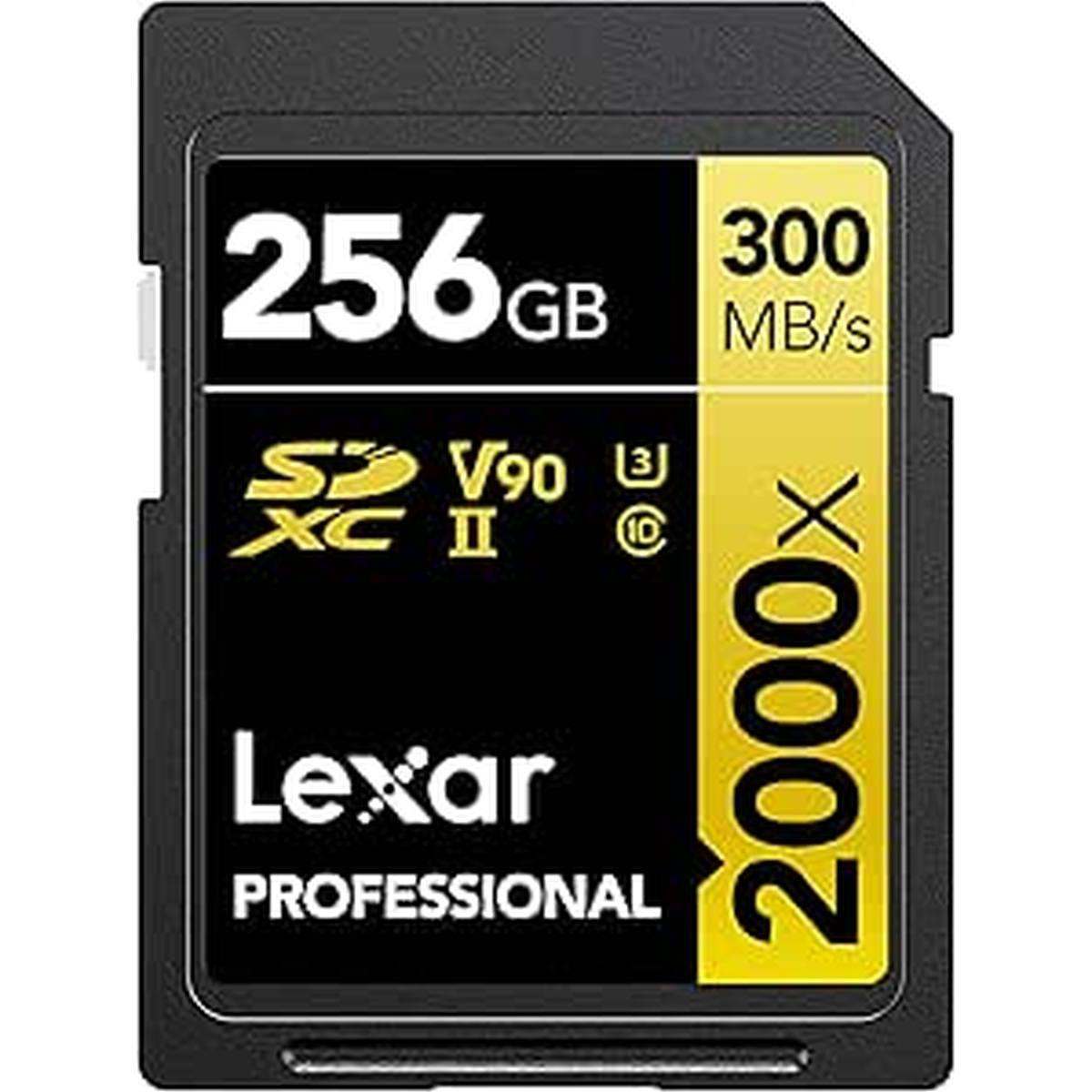 Card lexar sdxc 256gb pro 2000x sdhc uhs-ii