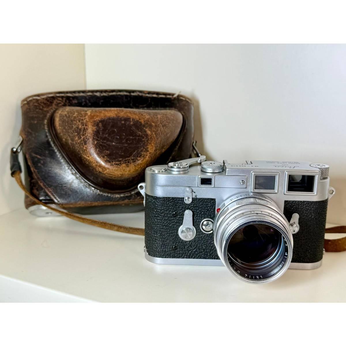 Usato Leica M3 + OTTICA SUMMILUX 50MM F. 1,4+ CUSTODIA IN PELLE ORIGINALE