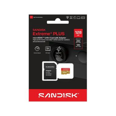 Card sandisk microsd extreme plus a2 128gb 250/120
