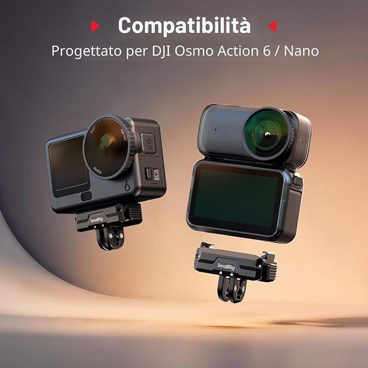 SMALLRIG Supporto Magnetico Doppia per DJI Osmo Action 6/Nano - 5890
